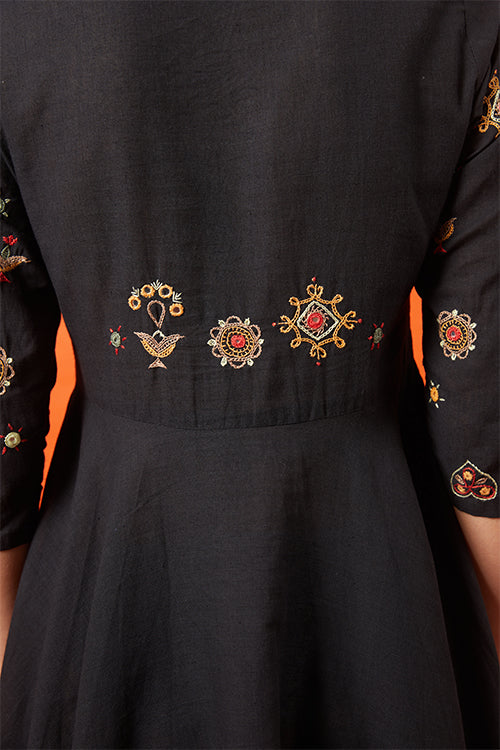 Okhai 'Queenlike' Kutch Embroidered Flare Dress