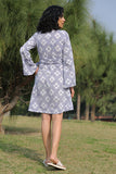 Okhai 'Monsoon' Handloom Cotton Ikkat Wrap Dress