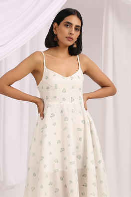 Summer Breeze Cotton Hand Block Printed Dress For Women Online 