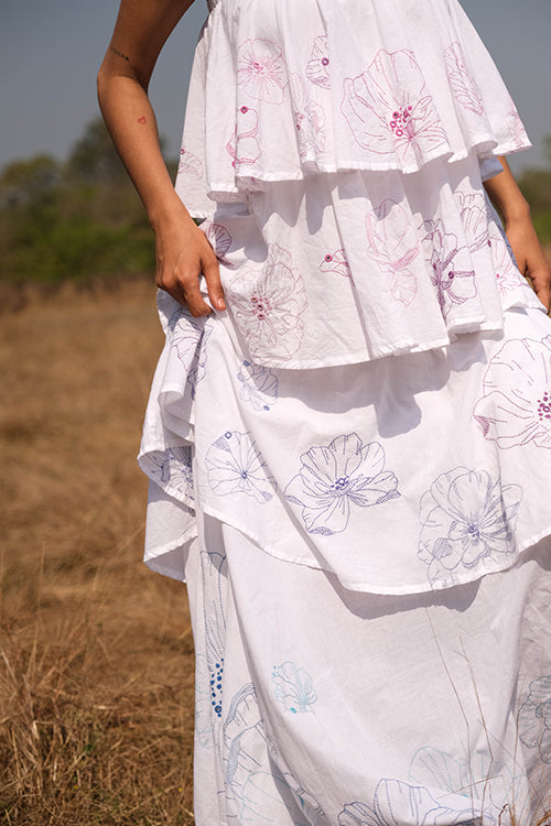 Okhai 'Amelia' Hand Embroidered and Mirrorwork Dress