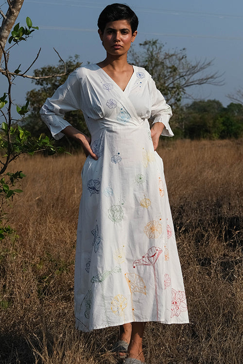 Okhai 'Cecelia' Hand Embroidered and Mirrorwork Dress