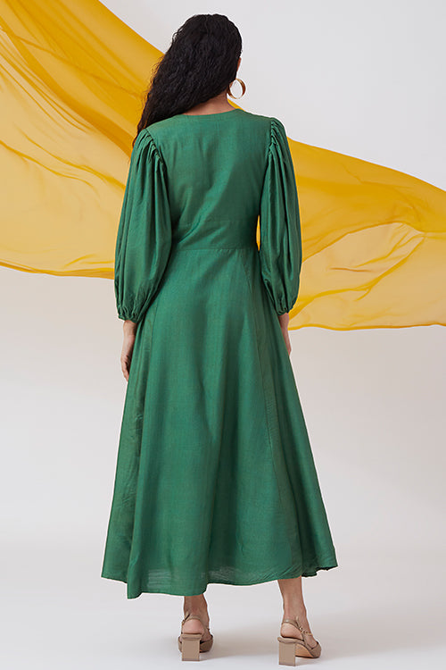 Okhai 'Understated' V-Neck Silk Blend Dress