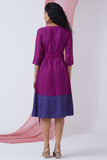 Okhai 'Boysenberry' Silk Blend V-Neck Wrap Dress