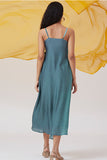 Okhai 'Seatherny' Ombre Sleeveless Modal Silk Wrap Dress