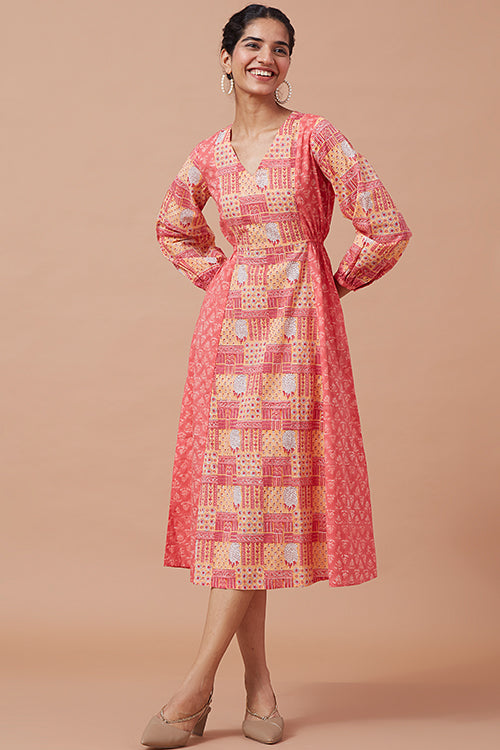 Eclectic Hand Block Printed Pure Cotton Dress For Women Online