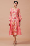 Okhai 'Eclectic' Pure Cotton Hand Block Printed Dress