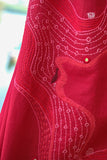 Okhai 'Silent River' Pure Cotton Hand Embroidered Mirror Work Dress