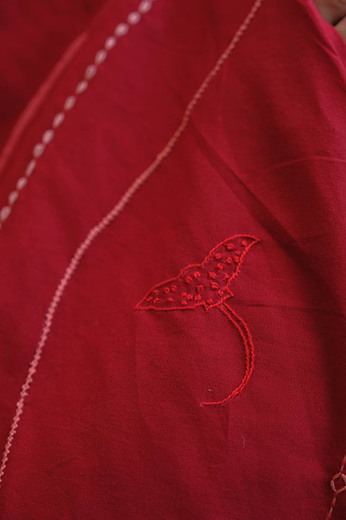 Okhai 'Wave Splash' Pure Cotton Hand Embroidered Dress