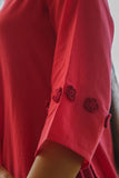 Okhai 'Ocean Poppy' Pure Cotton Hand Embroidered Crochet Work Dress