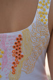 Okhai 'Merge' Pure Cotton Hand Embroidered Mirror Work Dress