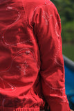 Okhai 'Maritime' Pure Cotton Hand Embroidered Bomber Jacket