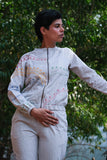 Okhai 'Carmen' Hand Embroidered Cotton Bomber Jacket