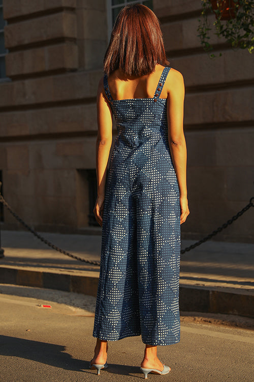 Cotton sleeveless jumpsuit on sale