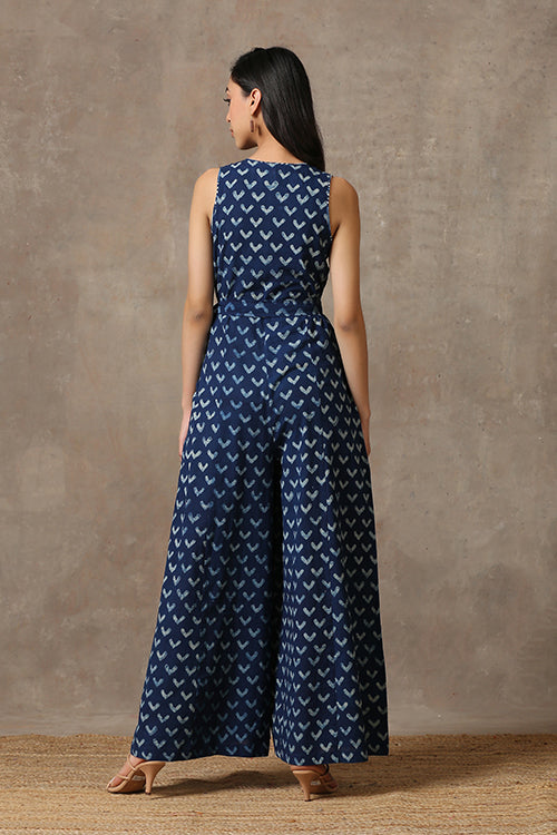 Okhai 'Epiphany' Pure Cotton Hand Block Printed Jumpsuit