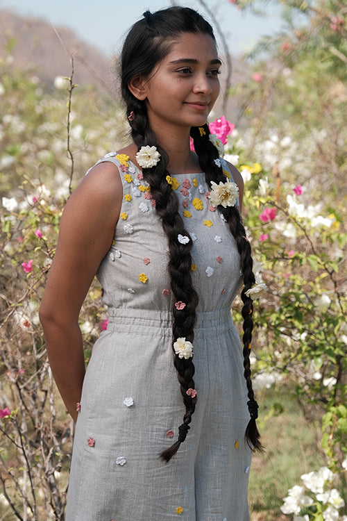 Buy Okhai Holiday Pure Cotton Hand Embroidered Summer Jump Suit