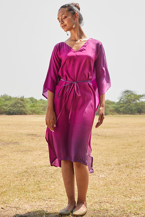 Okhai 'Aurora' Muslin Modal Ombre Kaftan Dress