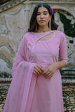 Rose Quartz Gota Patti Pink Kurta Pant Dupatta Set For Women Online