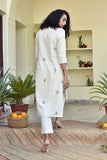 Okhai 'Fresh Garden' Hand Embroidered Cotton Kurta Pant Set | Relove