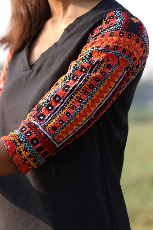 Okhai 'Safe Haven' Hand Embroidered Kurta Pant Set