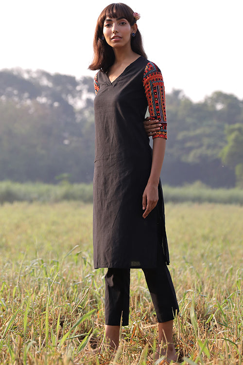 Okhai 'Safe Haven' Hand Embroidered Kurta Pant Set