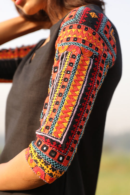 Okhai 'Safe Haven' Hand Embroidered Kurta Pant Set