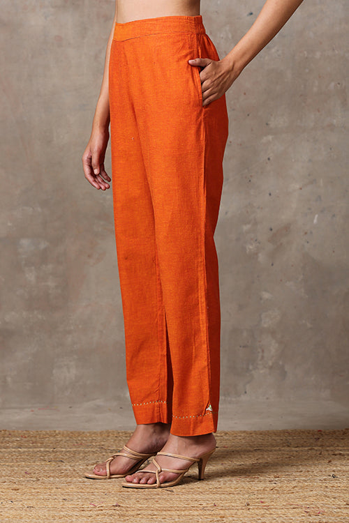 Okhai 'Flame' Pure Cotton Co-ord Pant Set – Okhaistore