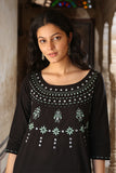 Sleeping Beauty Cotton Embroidered Kurta Pant Set For Women Online