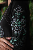 Okhai 'Blue Ivy' Pure Cotton Hand Embroidered Mirror Work Kurta Pant Set
