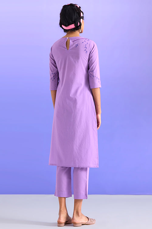Okhai 'Charismatic' Pure Cotton Hand Embroidered Kurta Pant Set