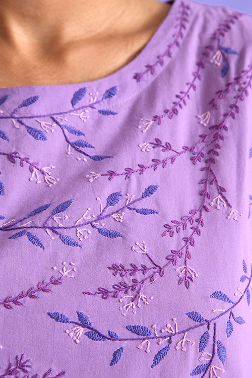 Okhai 'Charismatic' Pure Cotton Hand Embroidered Kurta Pant Set