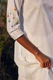 Okhai 'Reverie' Hand Embroidered Pure Cotton Kurta-Pant-Dupatta Set | Rescue