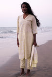 Warm Breeze Mul Cotton Hand Block Printed Kurta Pant Dupatta Set For Women Online