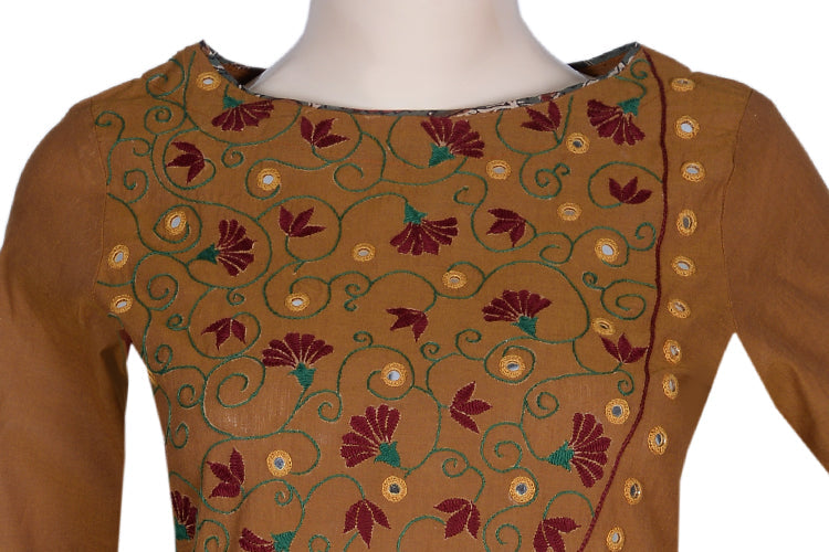 Okhai 'Precious Earth' Embroidered Cotton Dress | Relove