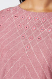 Okhai 'Rose Dust' Embroidered Cotton Kurta | Relove