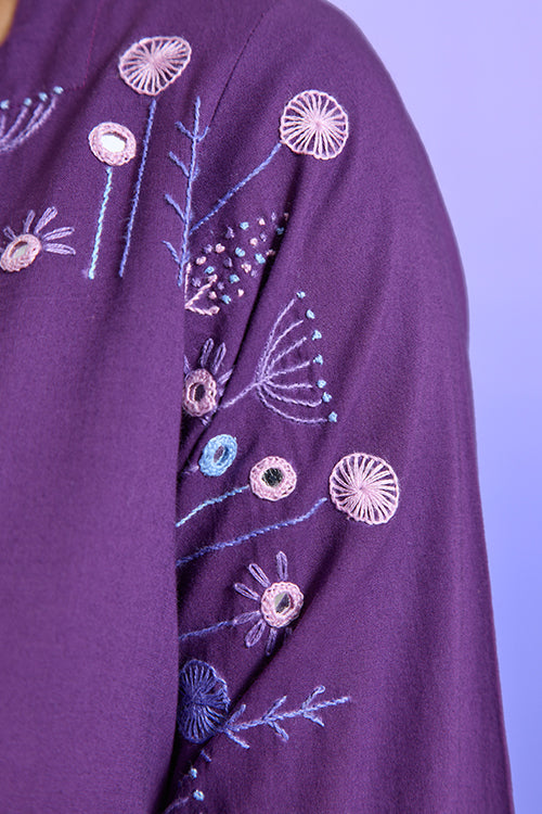 Okhai 'Artistic' Pure Cotton Hand Embroidered Mirror Work Kurta