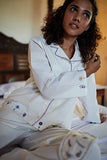 Okhai 'Eternal' Pure Organic Cotton Hand Embroidered Night Suit