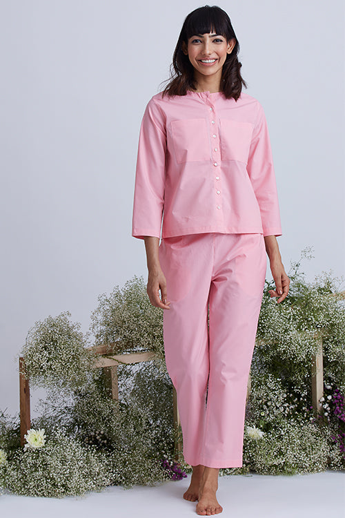 Okhai 'Siesta' Herbal Dyed Pure Cotton 2-Piece Night Suit Set