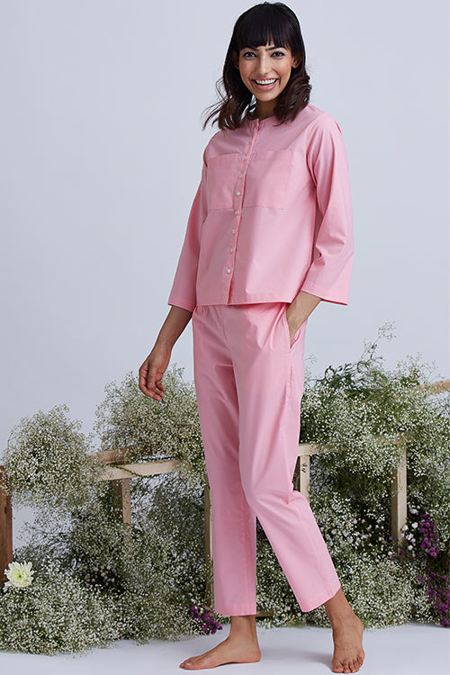 Okhai 'Siesta' Herbal Dyed Pure Cotton 2-Piece Night Suit Set