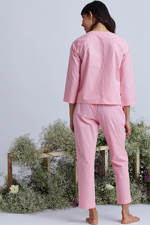 Okhai 'Siesta' Herbal Dyed Pure Cotton 2-Piece Night Suit Set