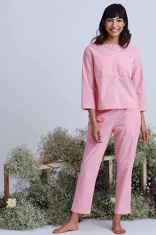 Okhai 'Siesta' Herbal Dyed Pure Cotton 2-Piece Night Suit Set