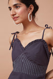 Okhai 'Black Pearl' Pure Cotton Hand Embroidered Dress