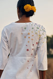 Okhai 'Melange' Hand Embroidered Mirror Work Pure Cotton Short Top
