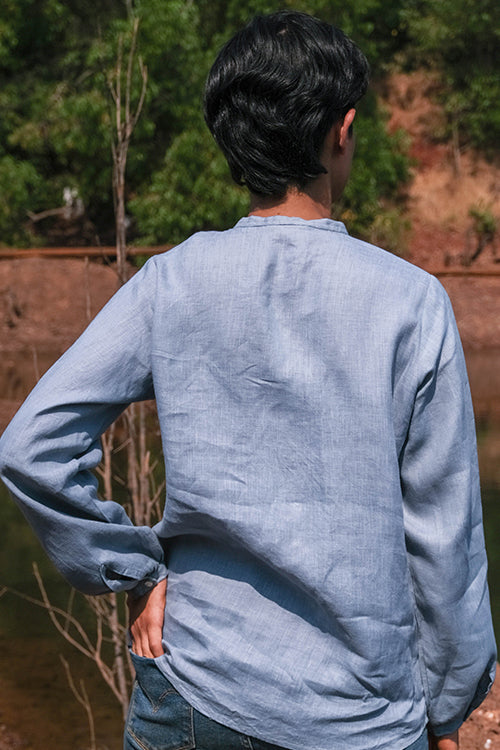 Okhai 'Monochromatic' Cotton Linen Shirt