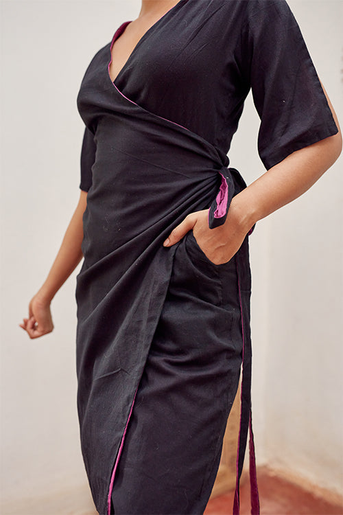 Okhai 'Evolution' Pure Cotton Reversible Wrap Dress | Rescue