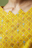 Okhai 'Blaze' Hand Embroidered Mirror Work Pure Cotton Kurta Pant Set