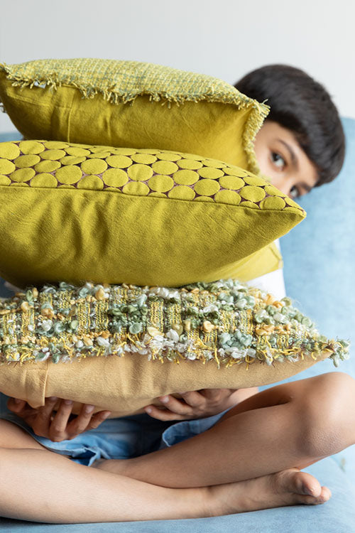 Onset Homes Luxe Cushion Cover-Lime