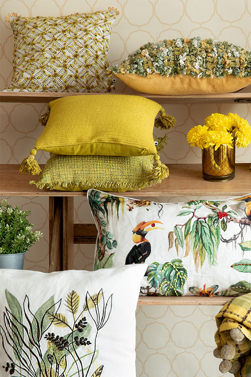 Onset Homes Luxe Cushion Cover-Lime