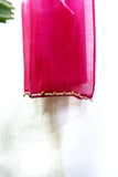 Mura Shibori Handcrafted Bright Pink Heavy Chanderi Stole