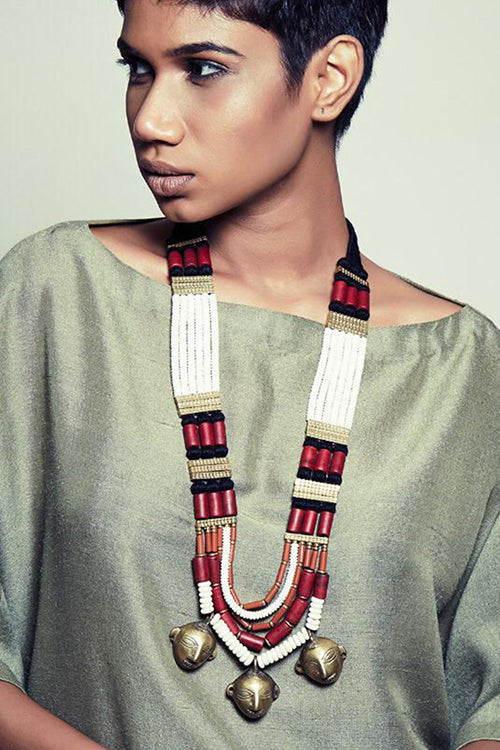 Maya Bazaar Naga Trio Necklace