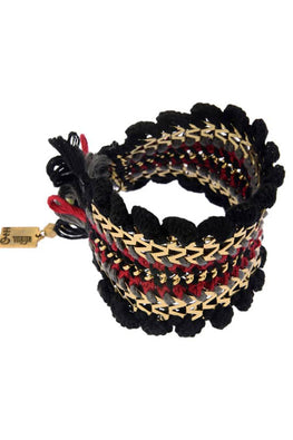 Mayabazaar 'Scalloped'  Nomad Silk Crochet Bracelet -1